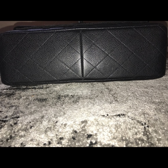Chanel Jumbo Double Flap Black Caviar Leather SHW - Picture 7 of 8